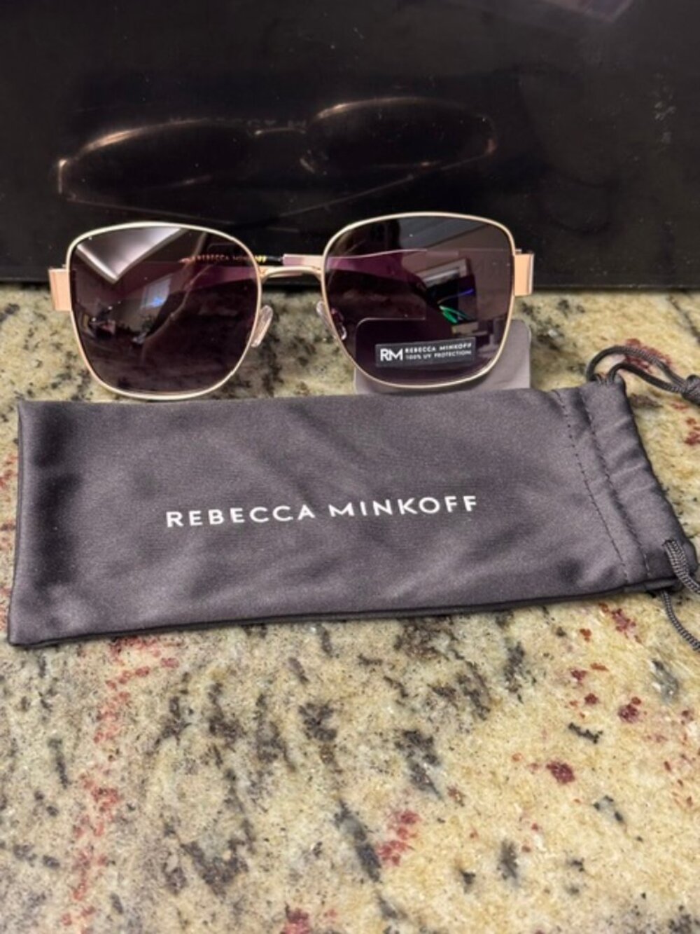 Rebecca Minkoff Women's Sungrasses 100 UV Protection Purple Lens - NWT